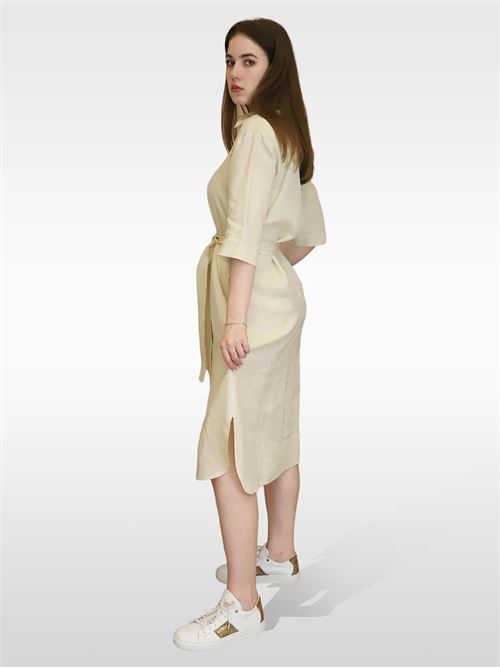 Linen canvas shirt dress MAXMARA LEISURE | 2332210436600001